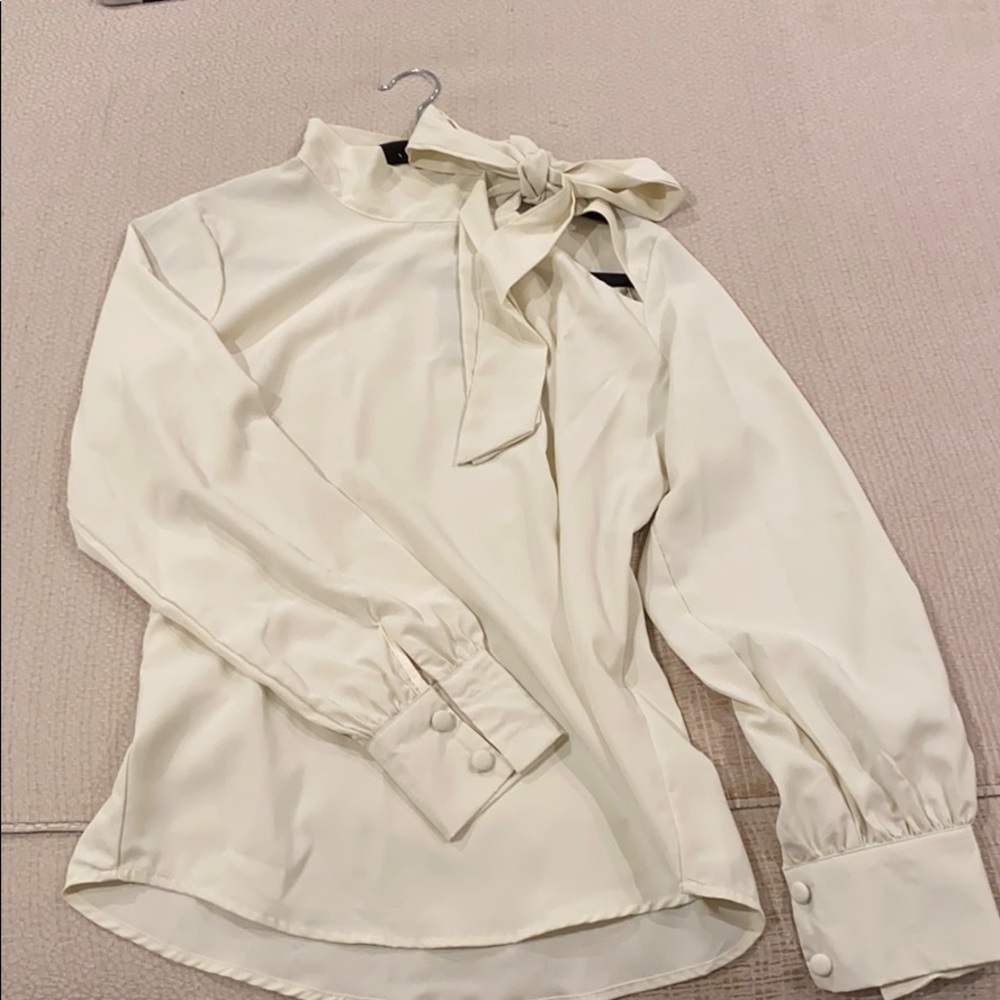 NWT Nasty Gal Bow Blouse